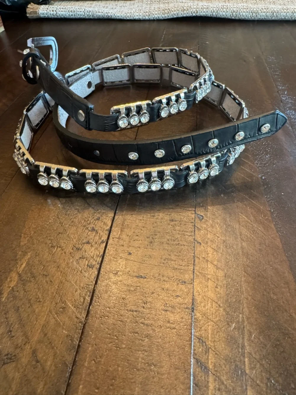 Nocona Rhinestone Studded Bling Western‎ Belt XL Genuine Leather Statement